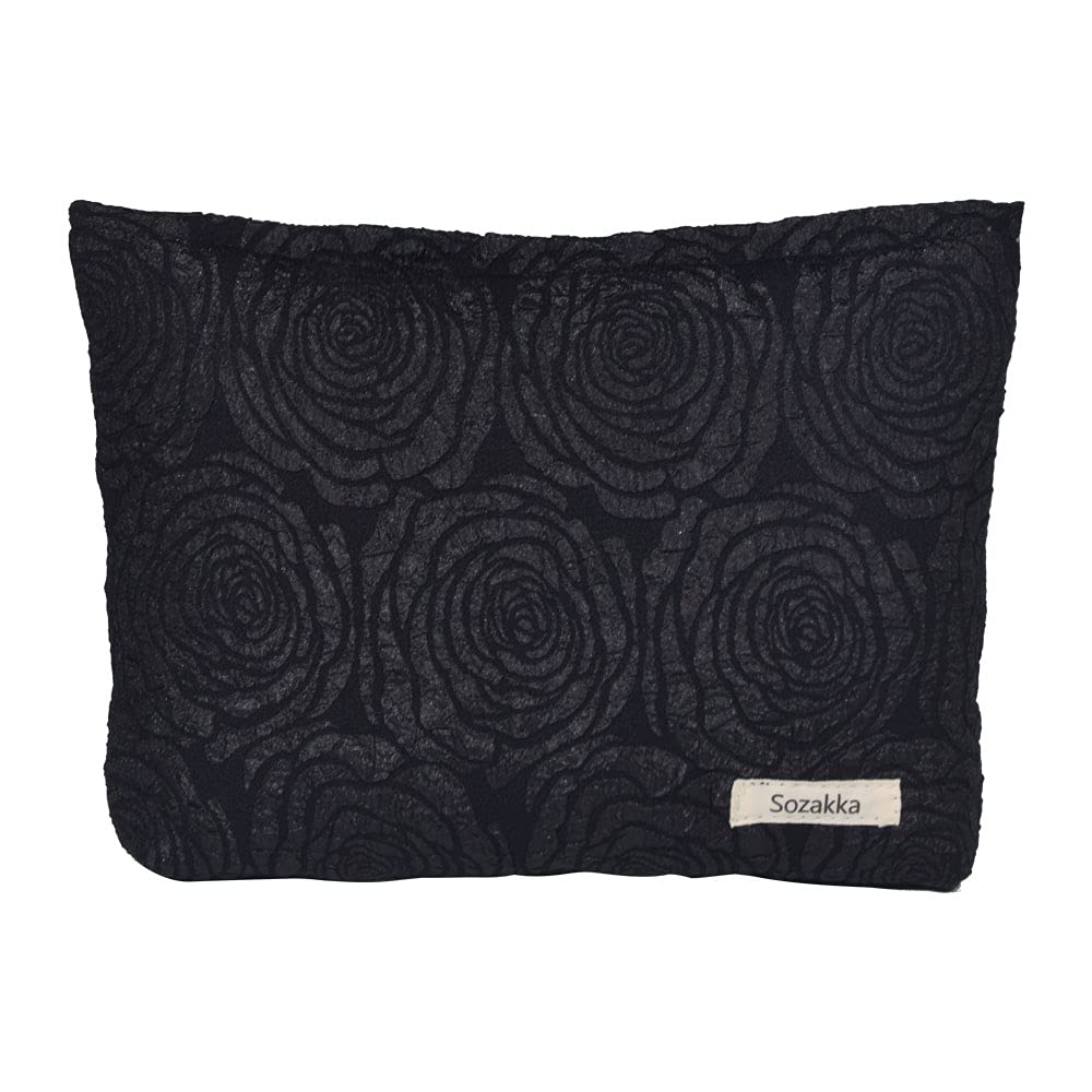 LYDZTION Leopard Print Makeup Bag Cosmetic Bag for Women,Large Capacity Canvas Makeup Bags Travel Toiletry Bag Accessories Organizer,Black : Beauty & Personal Care