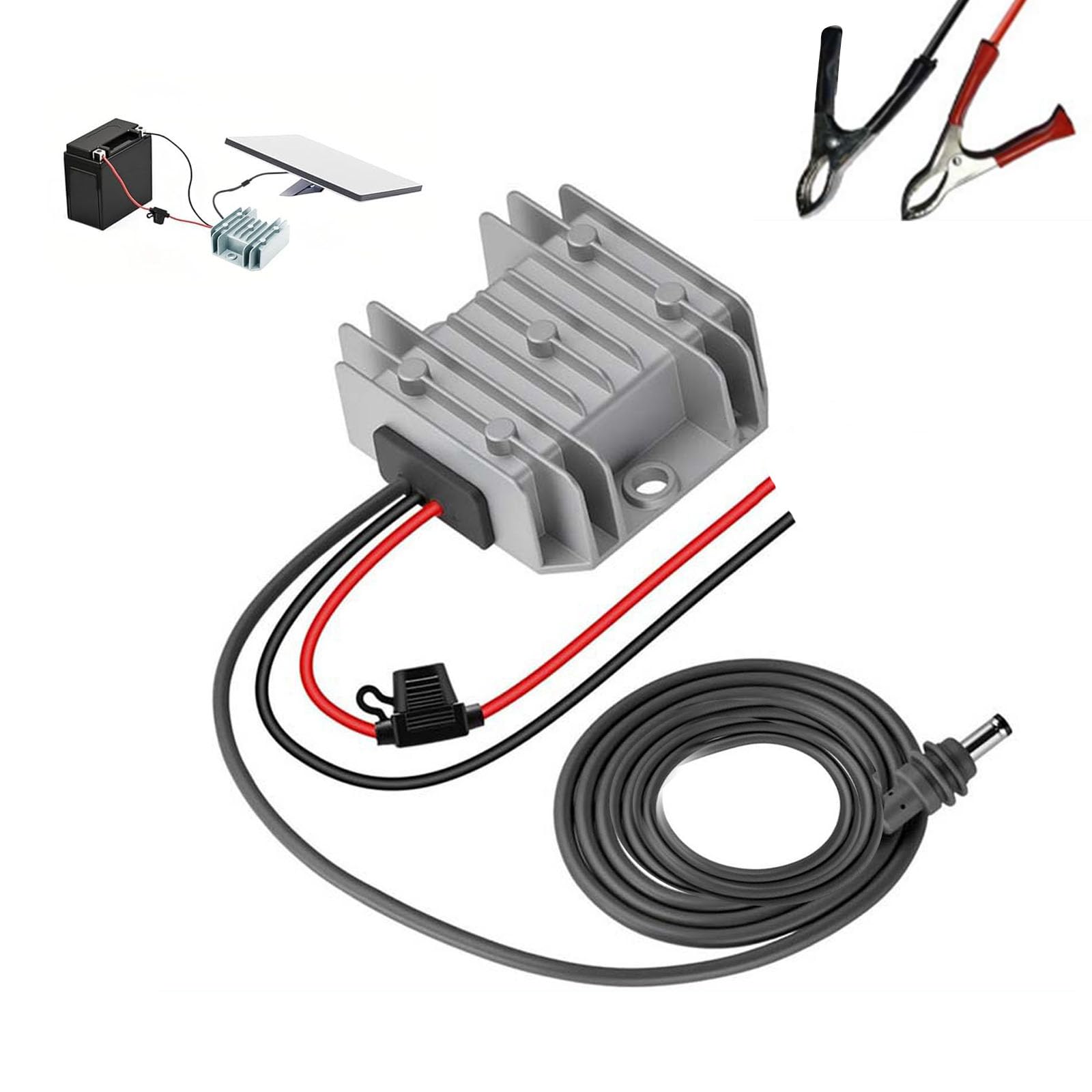 Elnwnnkc Power Converters with Female Plugs Cord 12V / 24V to 30V 3.5A Boosts Step Up Adapters Cord Enduring Adapters
