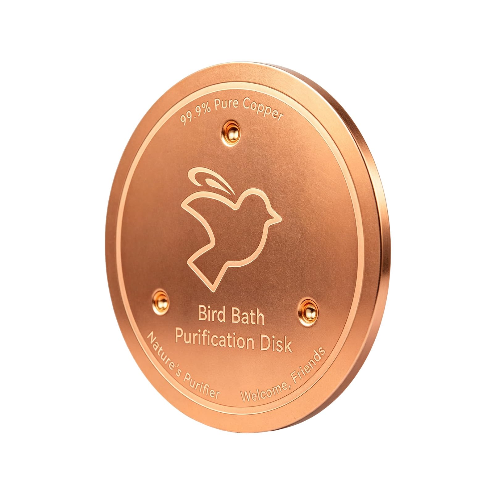 Copper Disc For Bird Bath,Garden Fountain Water Metal Disk Purification,Outdoor Birdbath Cleaner,Birdbath Cleaning Pond Accessories,Birdbaths Copper Discs for Outside Garden Birdbaths Fountains