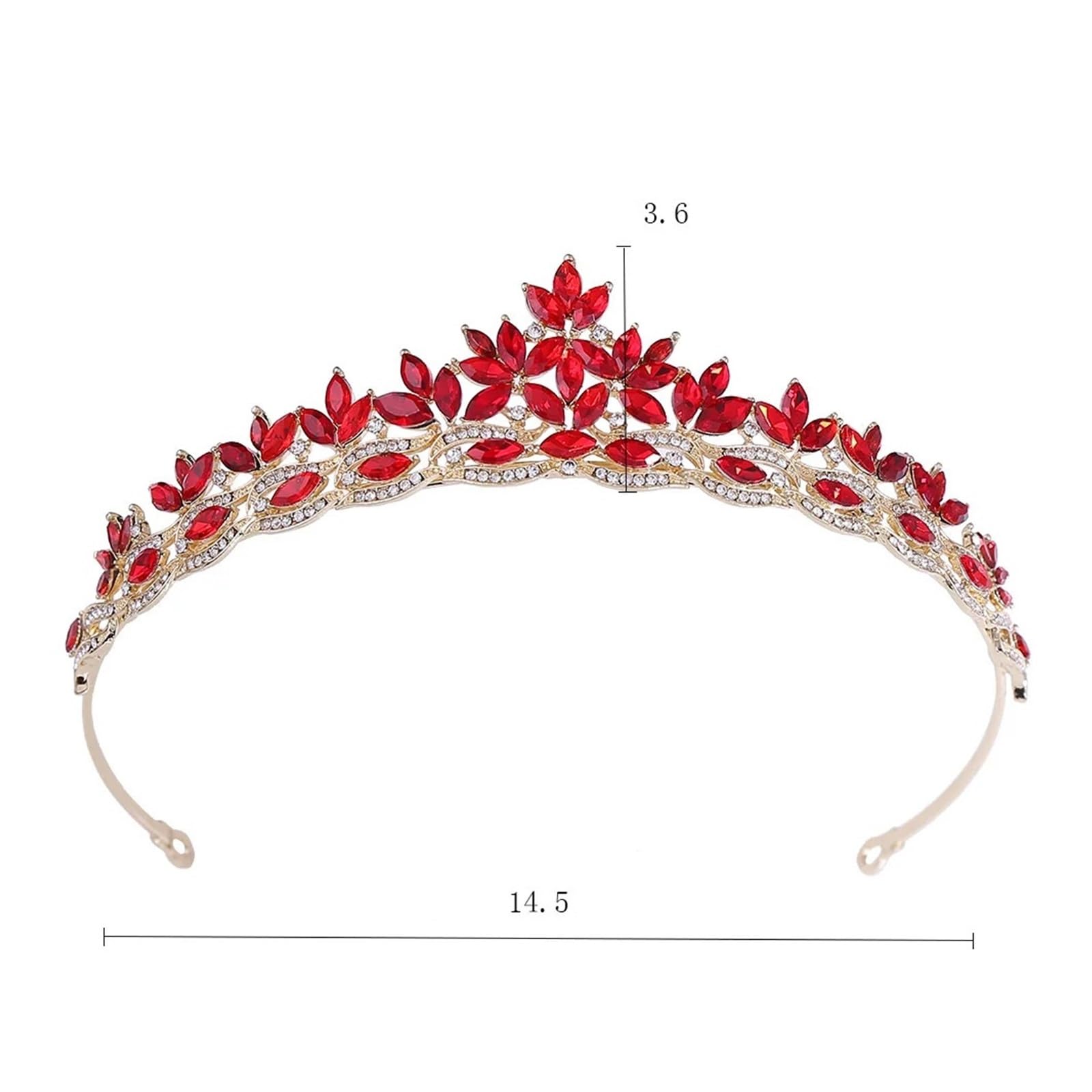 Corona elegante tiara con foglie e strass per le donne, festa, matrimonio, sposa, sposa, diadema di cristallo, corona, gioielli per capelli, adatta per diadema nuziale, diadema di compleanno per rag