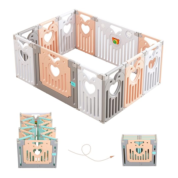 Buy Baby Playpen Foldable Kids Safety Play Yard Game Panel and Gate