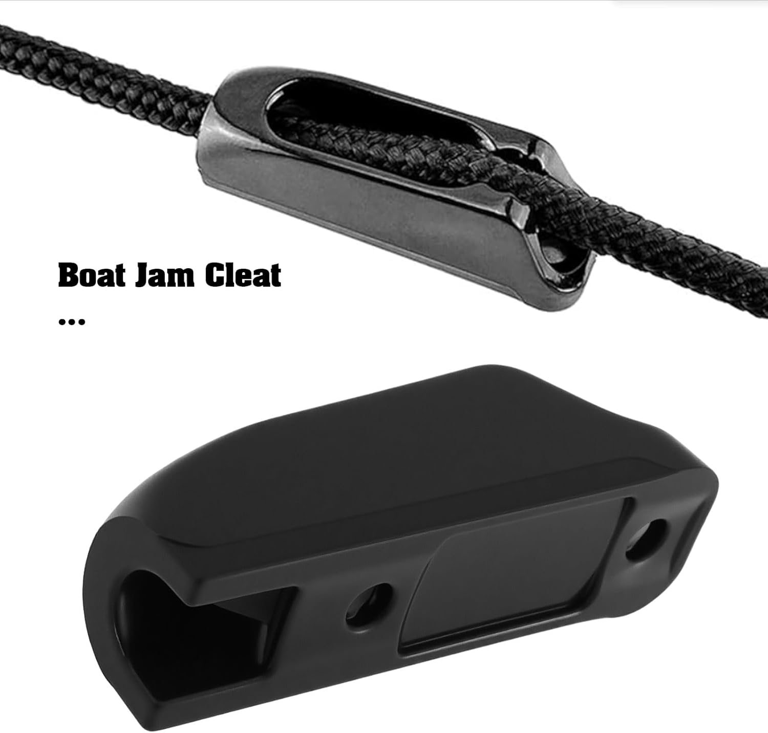 LT Easiyl 4pcs Boat Jam Cleat Self-Lock Rope Cleat with Screws Suitable for Ropes Within 4mm 3