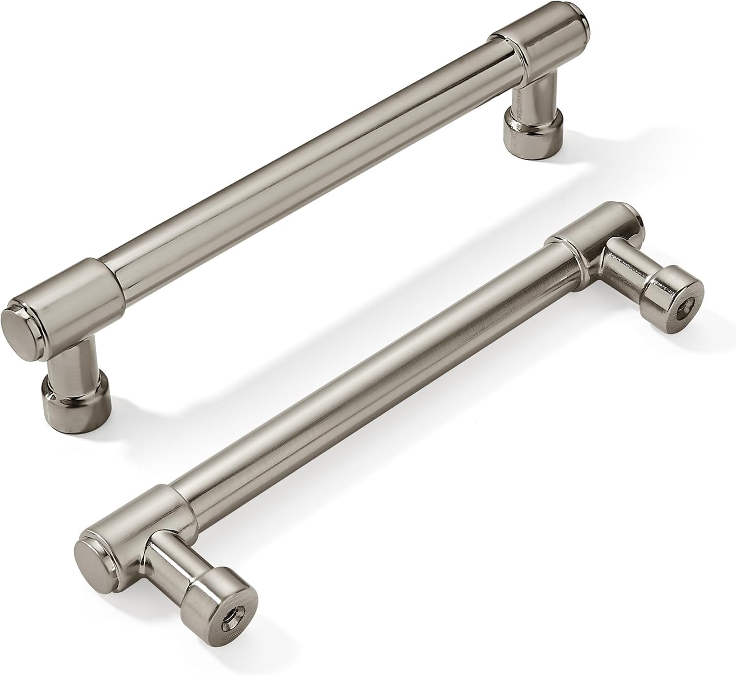KHTUMEWARE-5 Brushed Nickel Cabinet Pulls CTC 5 in (128 mm) 10-Pack
