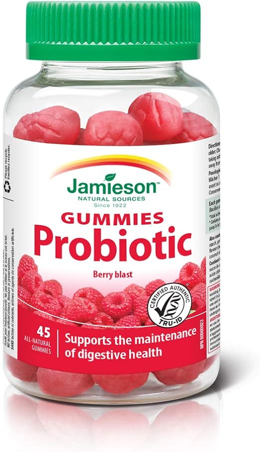 Jamieson Probiotic Gummies 45 Gummies Amazon.ca Health & Personal Care