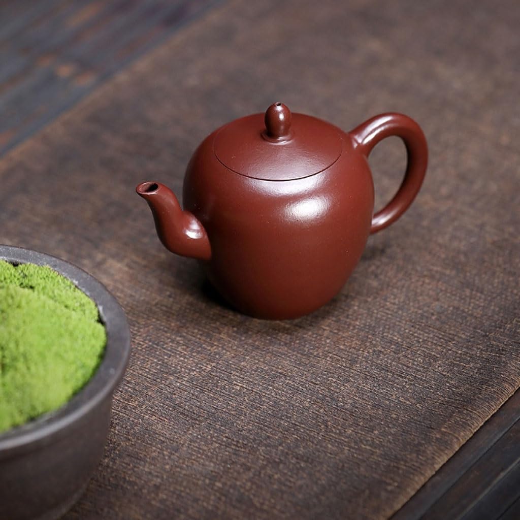 Tetera Infusiones Tetera Pequeña Original De Arcilla Morada Y Roja Con Un Hermoso Hombro, Ideal For El Salón Té En Casa O Una Sola Teapot