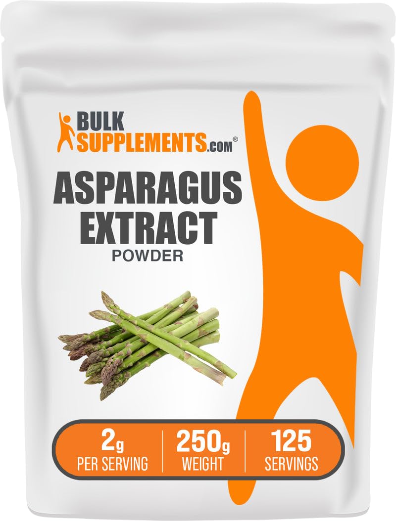 BulkSupplements.com Asparagus Extract Powder - Herbal Supplement, Shatavari Powder - Gluten Free, 2g per Serving, 250g (8.8 oz) (Pack of 1)