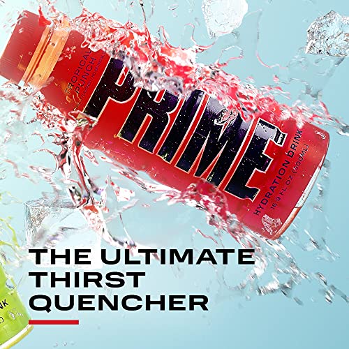 Image of Prime Tropical Punch Hydration Drink, 16.9 fl oz ℮ 500 ml, 12 Pack