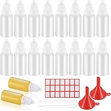 Bnnrjia 20 Pcs Soft Dropper Bottles, 15ml Dropper Bottles, Empty Plastic Pipette Bottle, Dosing Bottles, with Funnel/Pipettes/Sticker