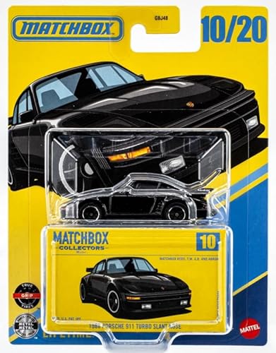 Matchbox Collectors - 1988 Porsche 911 Turbo Slant Nose [Black] 10/20-1:64 Scale Diecast Toy Vehicle