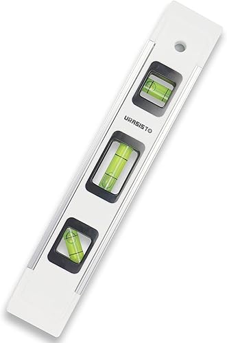 Nivel de torpedo de nivel de caja magnética de 9 pulgadas con burbujas de 45°/90°/180°, pequeña herramienta de medición