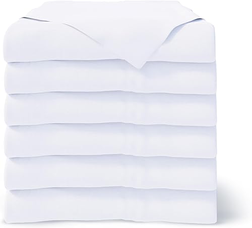 Sábanas encimeras de tamaño King, color blanco, paquete de 6 unidades, sábanas superiores de algodón, para hoteles, spas, salones, hospitales, Sábanas encimeras de tamaño King, color blanco, paquete de 6 unidades, sábanas superiores de algodón, para hoteles, spas, salones, hospitales,