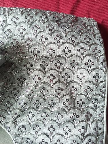 Image of Balaji Enterprises Women's Cotton Silk Collar V Neck Short Sleeve Readymade Saree Blouse