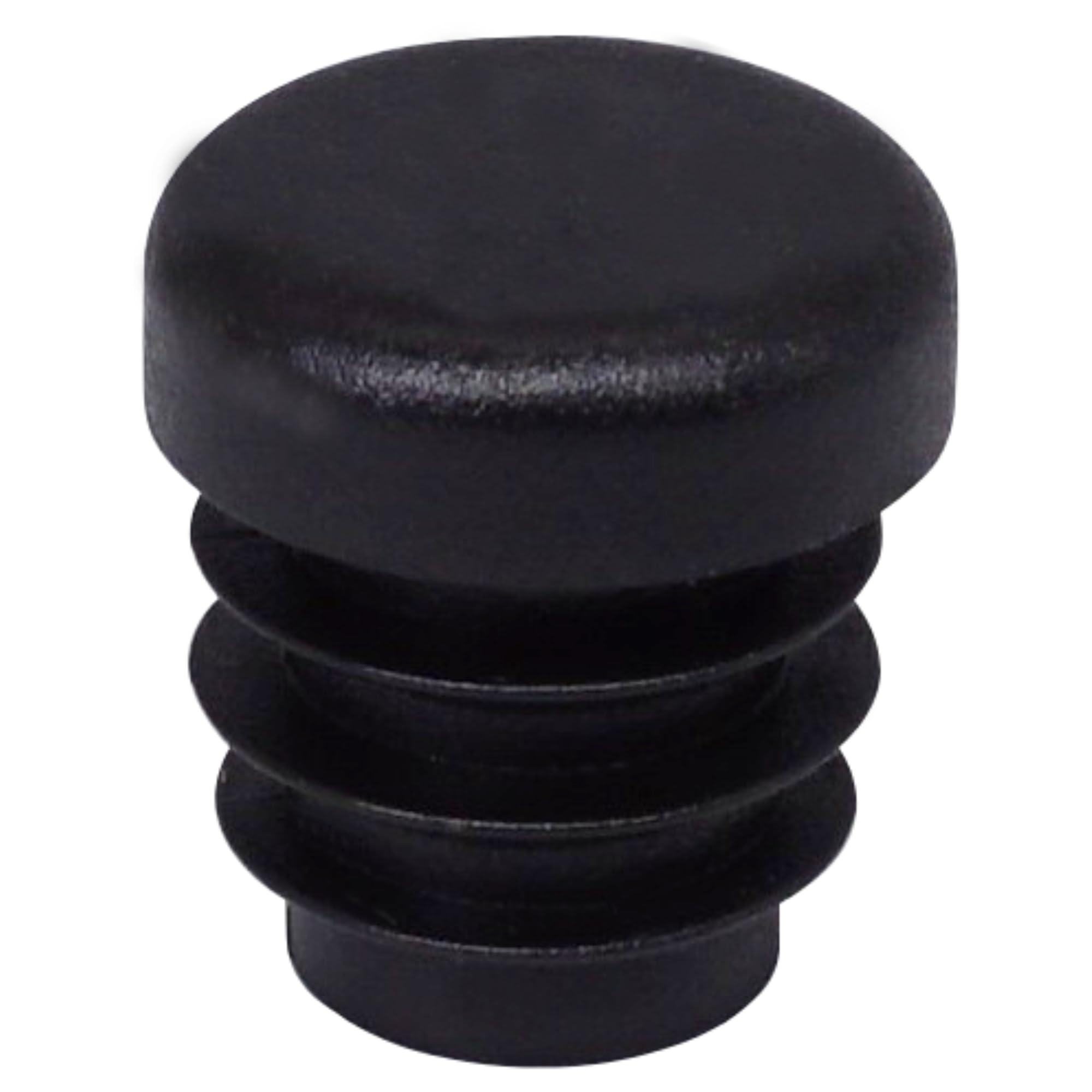 SKIR'CO (20 pcs) Round Tube Inserts 12 mm, Fence Post Plugs, Black Plastic Tube End Caps, Pipe Plugs, Black RAL 9005