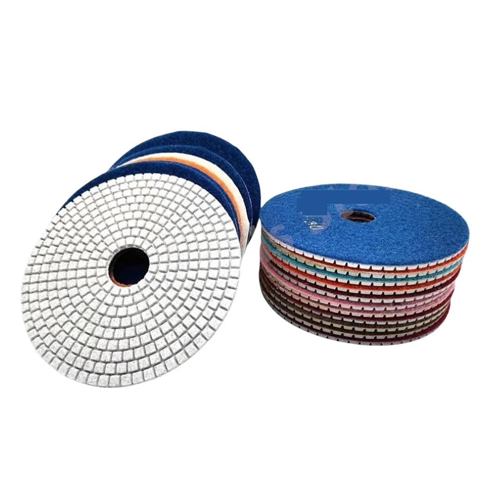 10 almohadillas de pulido de diamante de 5 pulgadas para granito, hormigón, mármol y piedra, herramientas de pulido, herramientas de pulido de 125 mm de tamaño