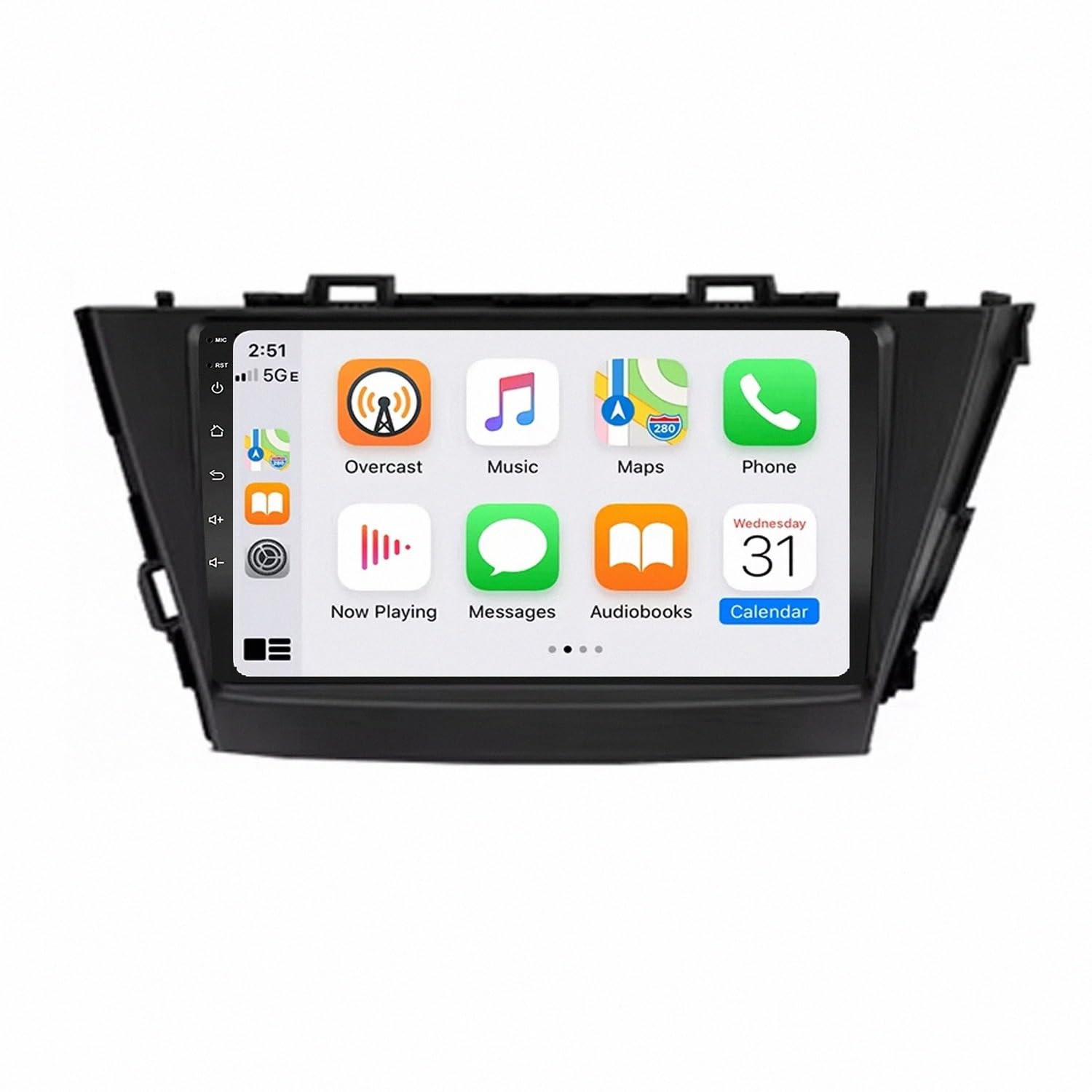 Radio Macchina Touch Screen per Toyota V Plus Prius Alpha LHD RHD 2012-2015 Wireless Carplay Android Auto Stereo Auto Bluetooth Ips con Pantalla Táctil con Gps, 8 Nucleo 8G+256G
