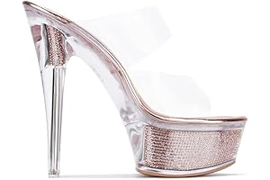 Ferrara Clear Platform Heels for Women: Enhance Your Stride with Stunning Style