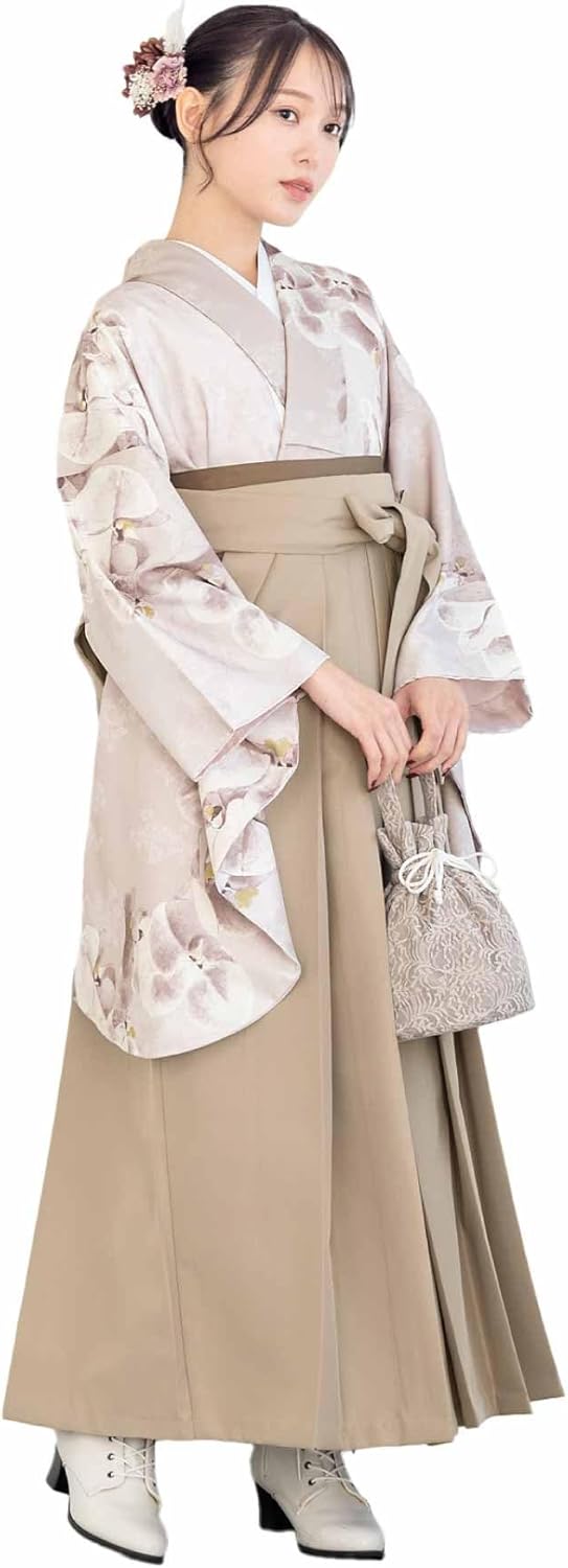 振袖6点セット丈170cmグレー黒帯締めフルセット成人式トールサイズ正絹