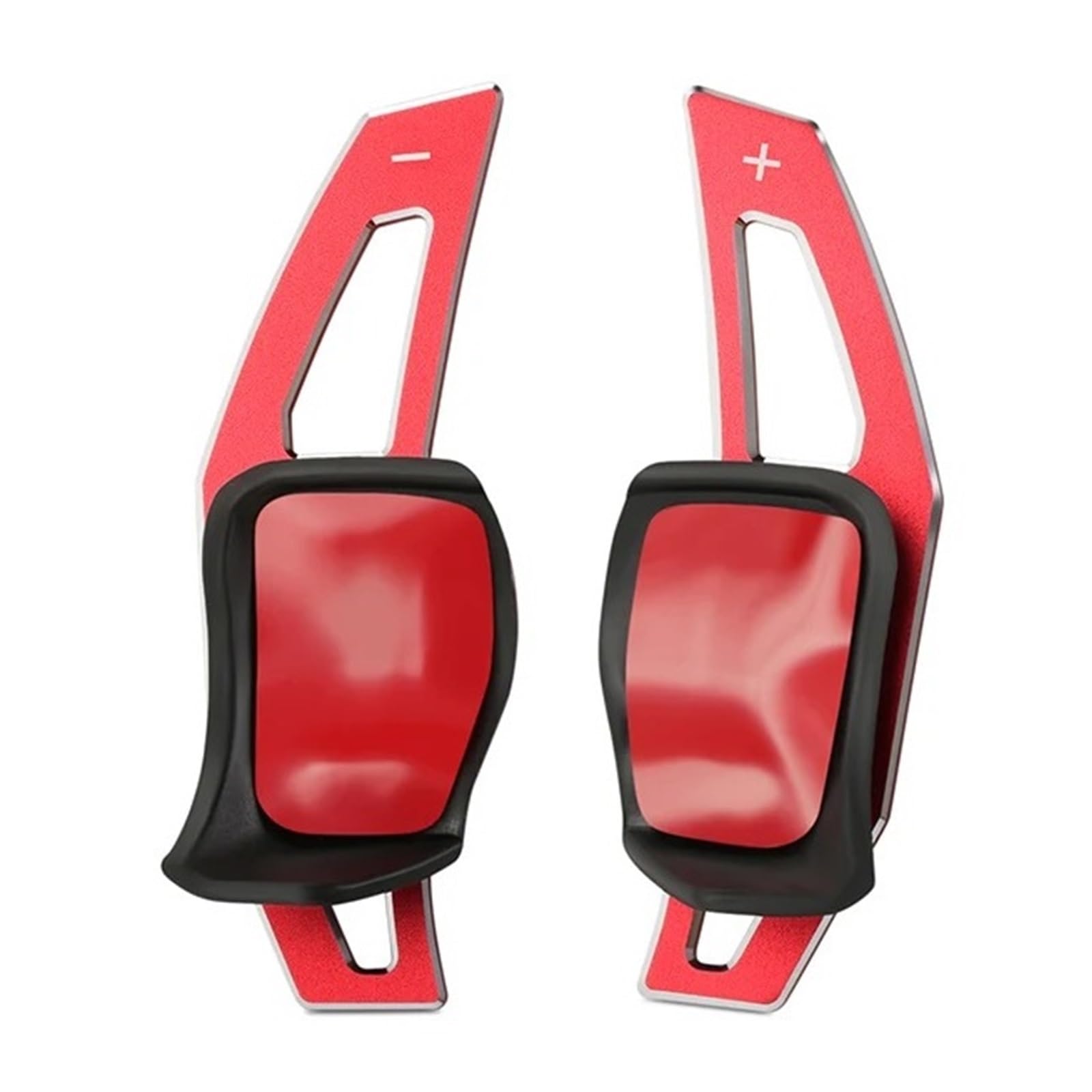 Yakisa Red Paddles Shift For Seat For Leon 2009-2014 Steering Wheel Paddle Extension Shift Cover Paddle Shifter(Red)