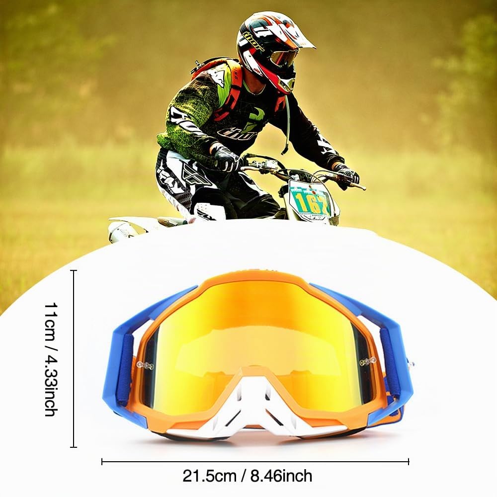Occhiali Ciclismo Uomo Occhiali Da Moto Ciclismo Antivento Maschera Protettiva Sci E Motocross 100% Downhill Per Esterni