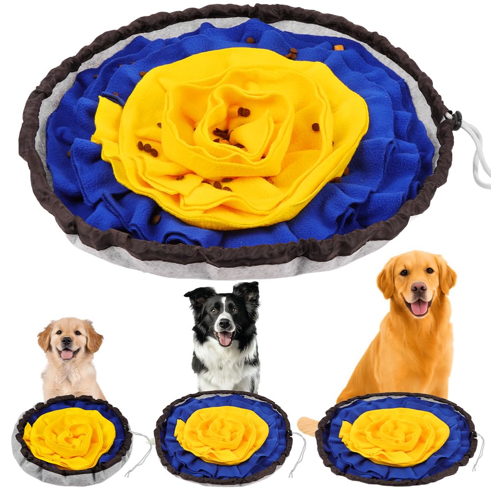 AYESY Schnüffelteppich Hund, Futterschnüffel-Futtermatte, Welpen-Trainingsmatte für langsames Füttern, Hunde-Schnüffelmatte für Alle Hunderassen, fördert die Natürliche Nahrungssuche und Stressabbau