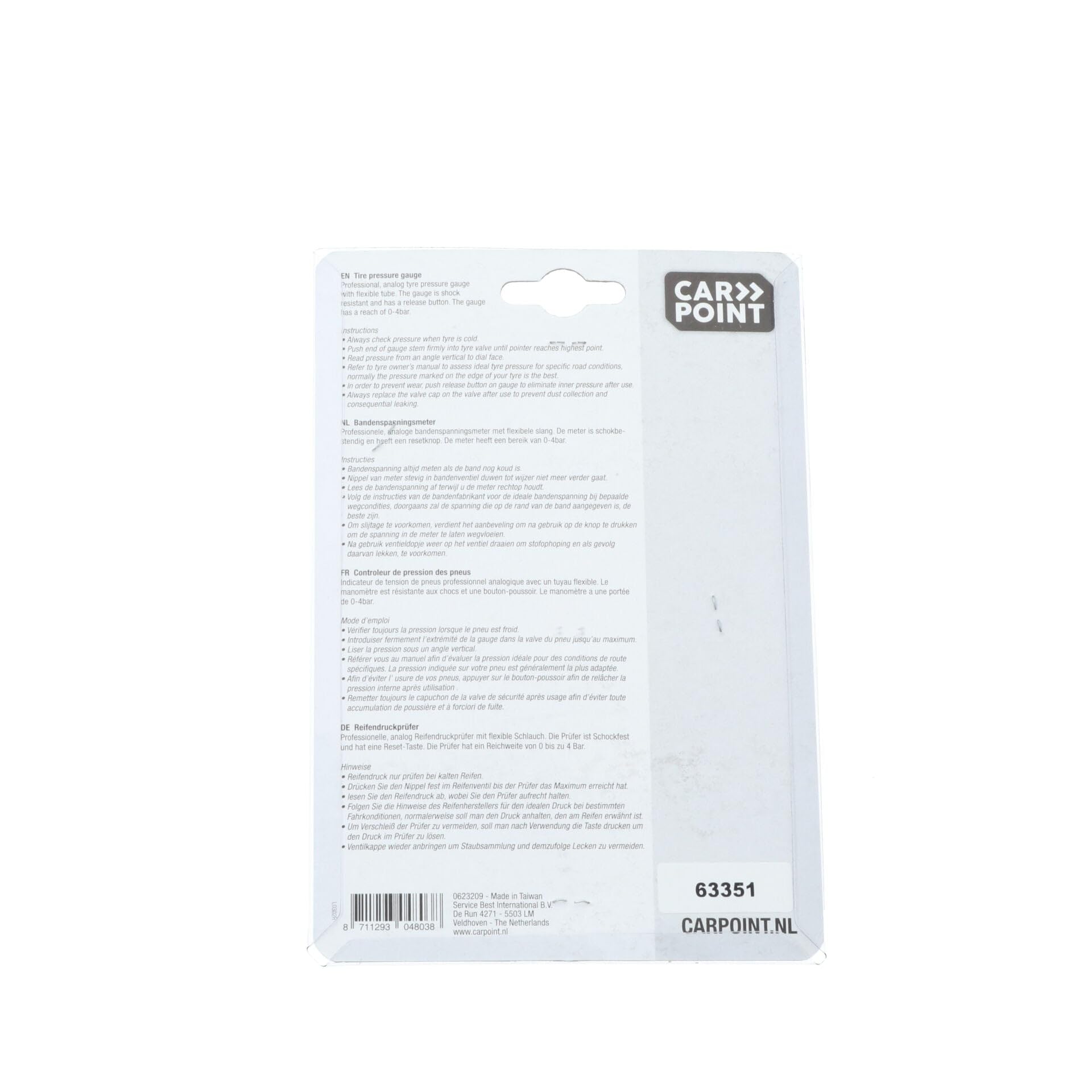 Carpoint Manomètre pour Pneus Hafner