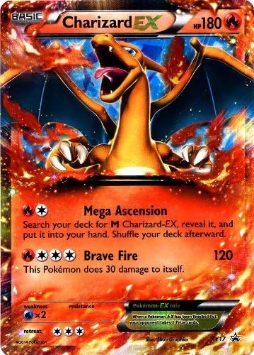 Amazon Com Pokemon Xy Card Game Single Holo Promo Card Charizard Ex Xy17 By Pokemon Center Toys Games