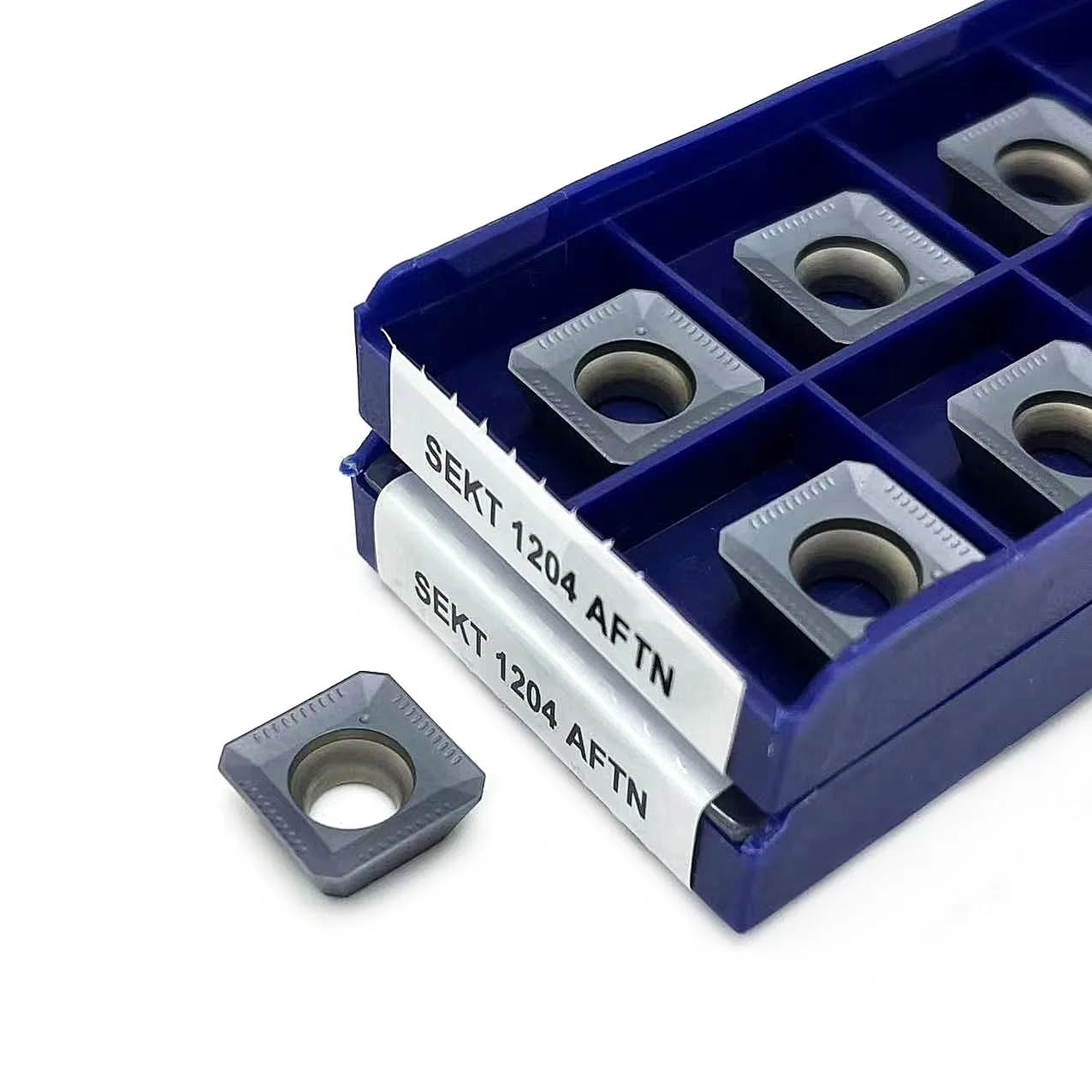 10pcs SEKT1204 AFTN LT30 CNC Carbide Insert Cutter, Lathe Milling Insert Carbide Blade CNC Machining Milling Turning Tools Carbide Turning Inserts