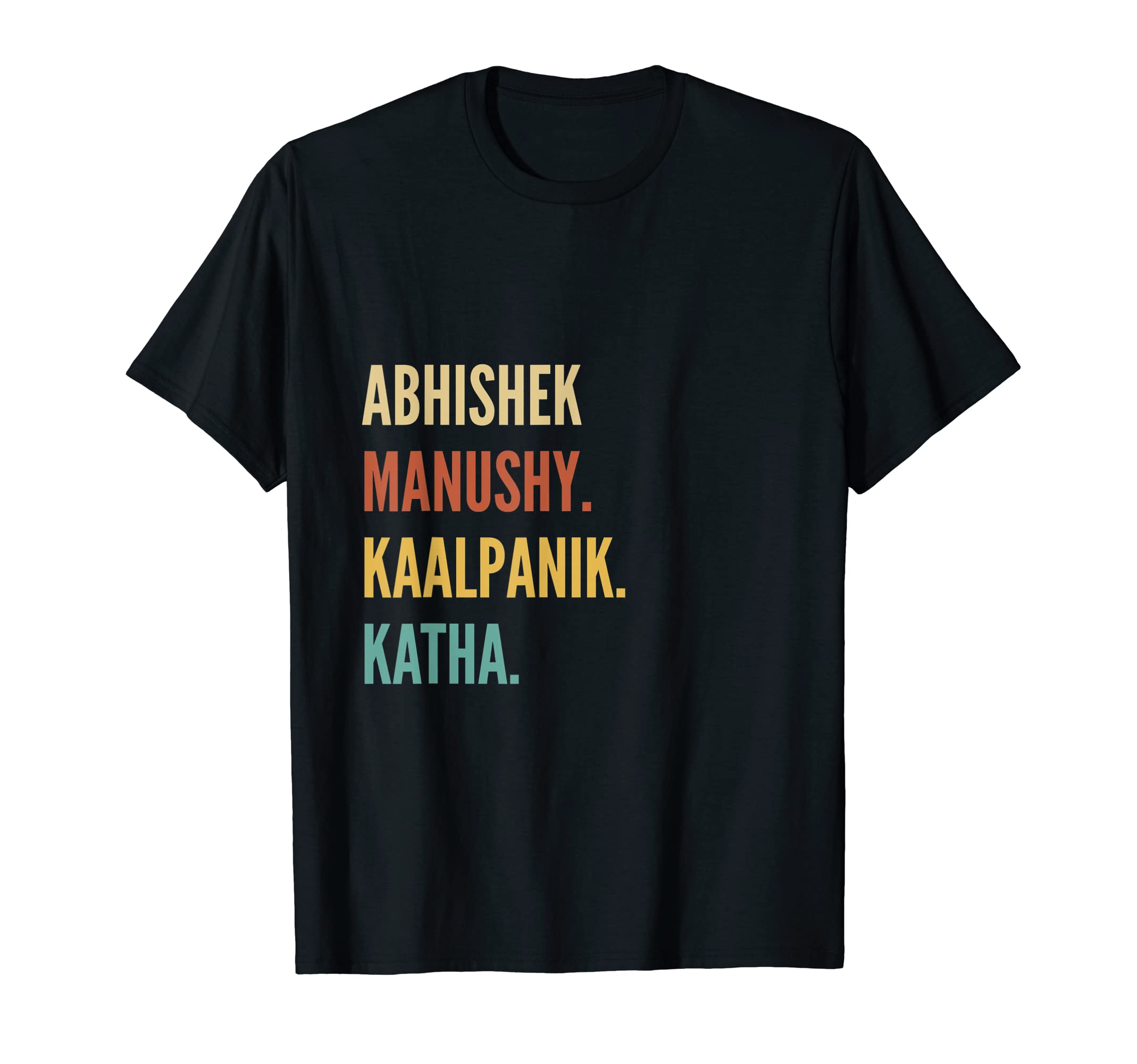 Funny First Name Designs in Hindi for MenFunny Hindi First Name Design - Abhishek T-Shirt