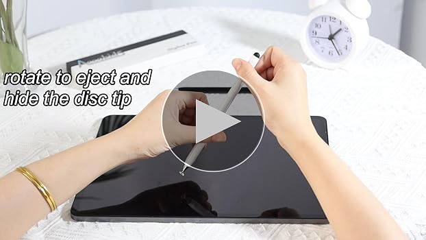 Tablet Pen Conductive High-Precision High Sensitivity Fiber Tip Multi-function Smooth Writing Non-scratching Capacitive Touch Screen Stylus Pen Tablet Accessory