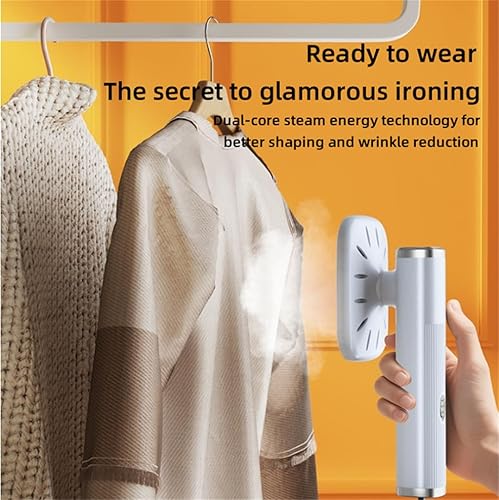 Miniatura 3 de DAUTAI Plancha de vapor portátil de viaje, calentamiento rápido, portátil, 2 en 1, removedor de arrugas de tela y plancha para ropa, vaporizador de