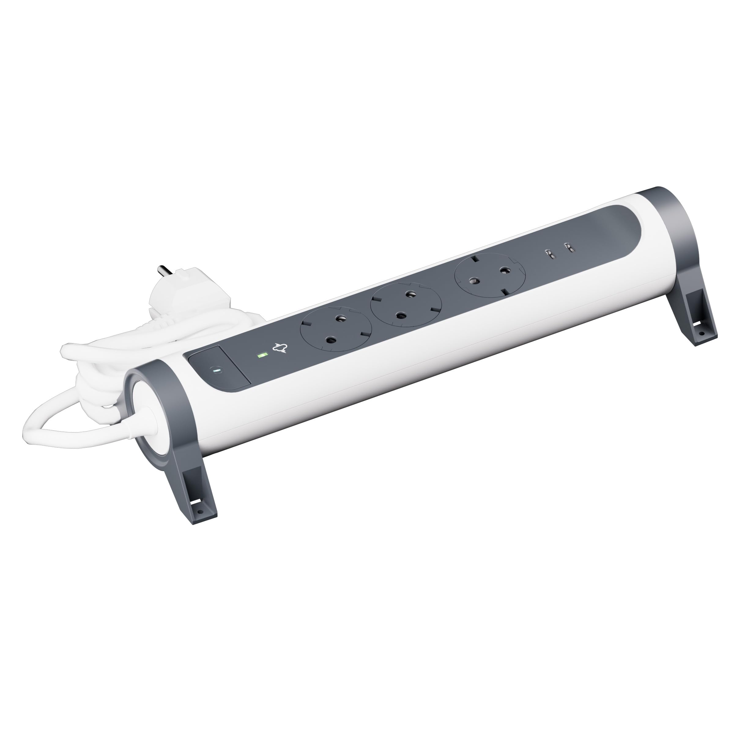 LEGRAND Regleta de enchufes con protección contra sobretensión, con Interruptor, Base múltiple con 6 Tomas de Corriente, Cable de 1,5 m, Color Blanco/Gris Oscuro 694509 — view 37
