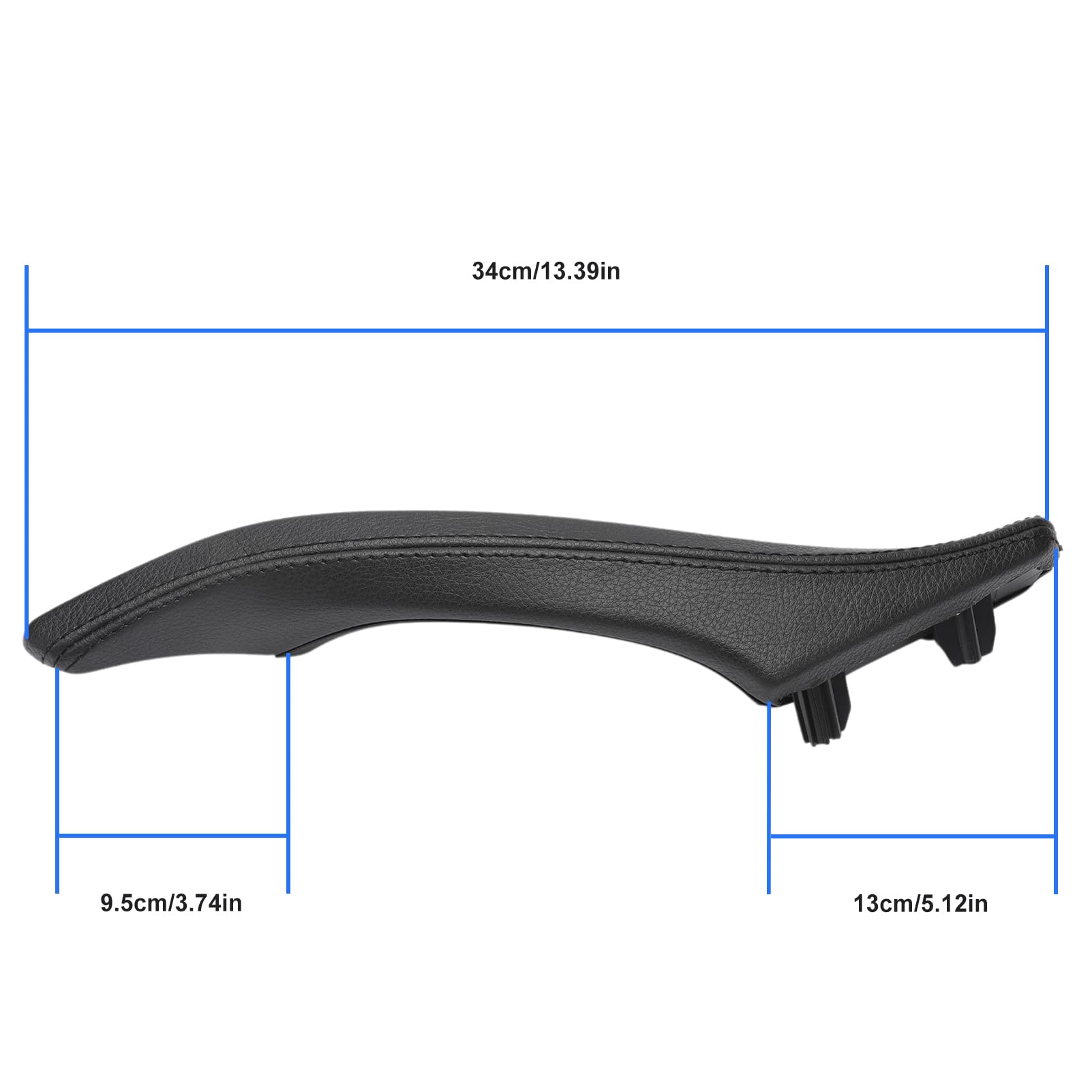 Maniglia per portiera laterale in pelle di ricambio per maniglia interna della portiera anteriore destra per Serie 5 F10 F11 F18 520 523 525 528 530 535 2010-2017