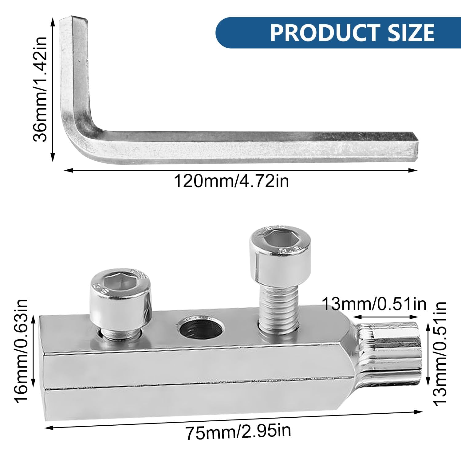 Kit Estrattore Viti, Robusto e Facile da Usare, Estrattore Generico per Viti a Testa Rotta, Applicazioni Versatili, Estrattore Viti, per Tubi da 1/2" e 3/4" (Argento)