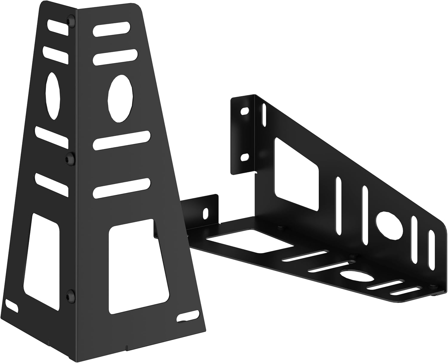 Headboard-Brackets-for-Metal-Bed Frame - Adjustable Headboard Brackets Attachment kit, Compatible with 14,16,18inches Bed Frame-Set of 2 Black