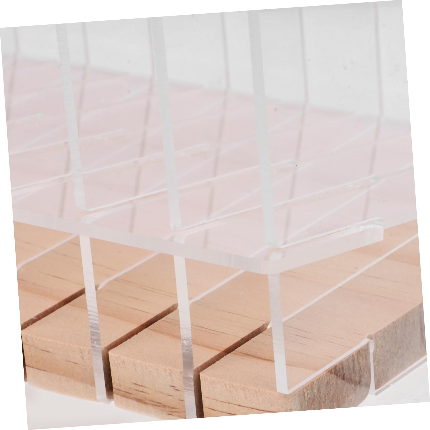 EXCEART Acryl und Holz Multifunktionaler Stifteorganizer Schulbeginn Party
