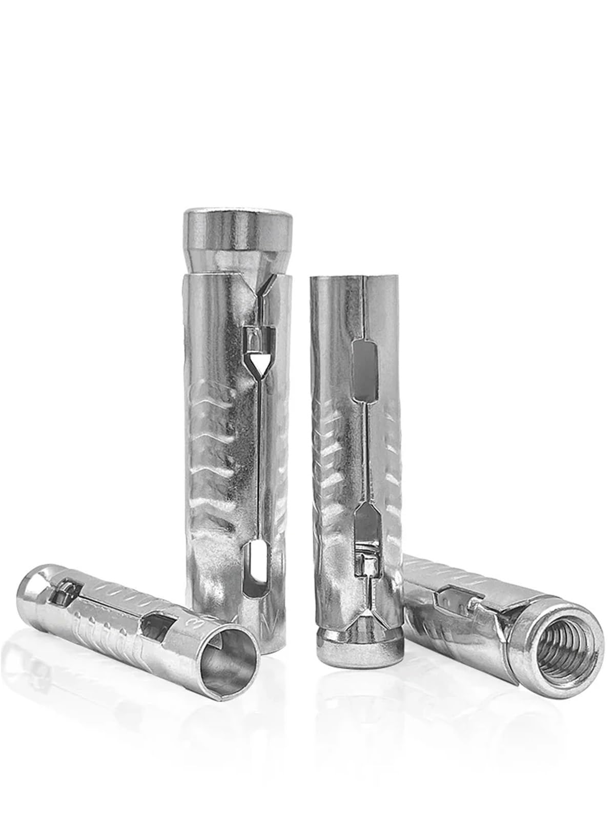 Pernos de Expansión M6 M8 M10 M12 304 Tubo de escala SUS acero inoxidable Perno expansión interno una pieza tres piezas Tornillo anclaje hormigón(M8,50Pcs)