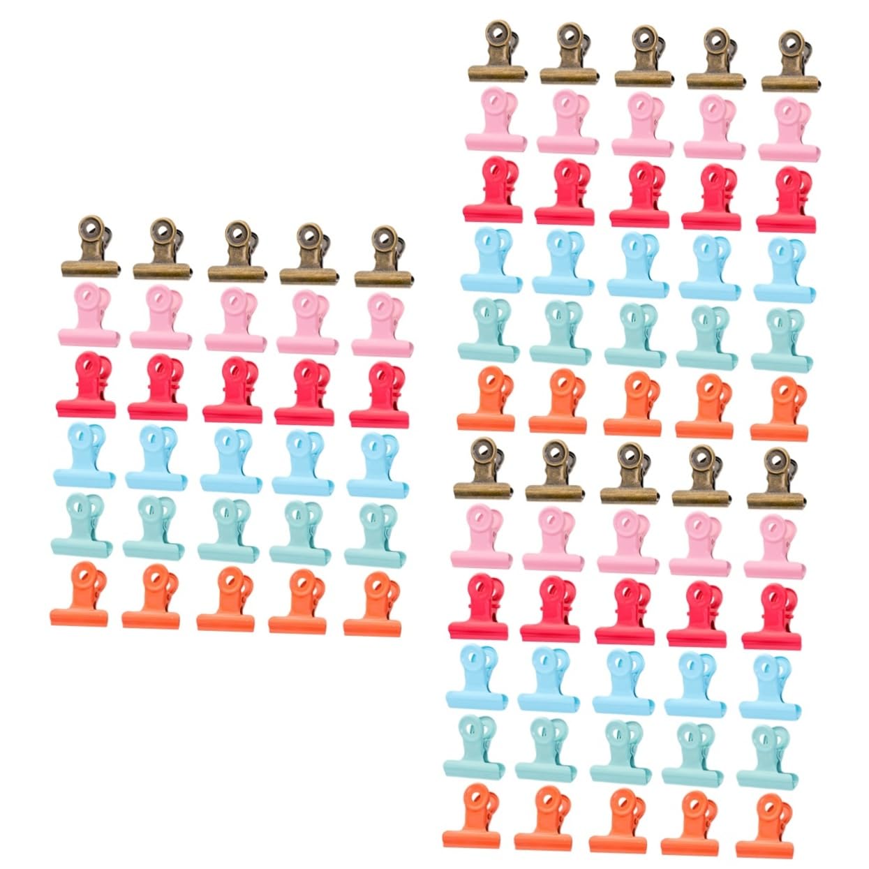 Tofficu 120pezzi Clip Metallo Fermagli Per Ufficio e Scuola Vari Resistenti e Pratici Per Documenti e Organizzazione Teli Ombreggianti