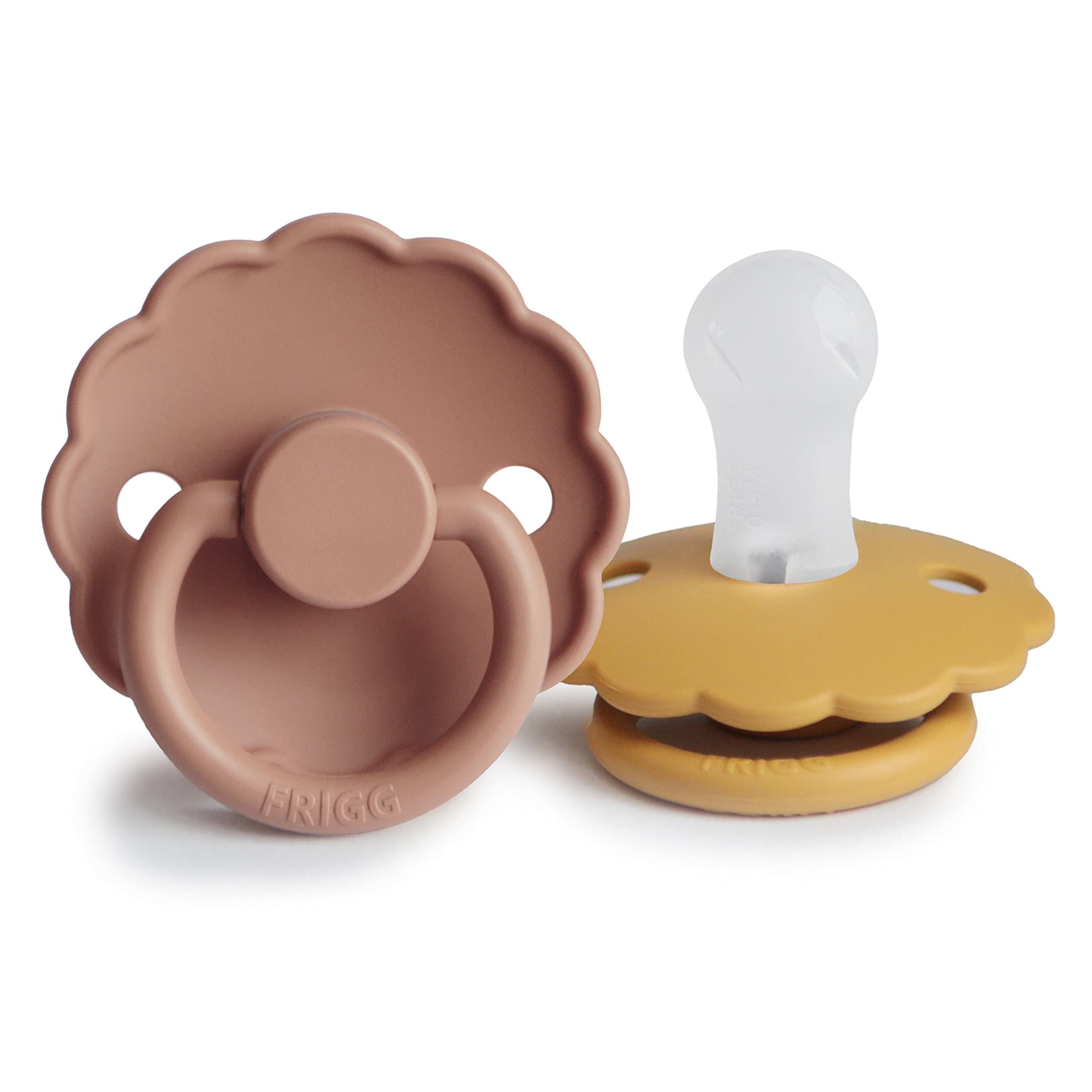 FRIGG Daisy Chupete 2-Pack | Chupete de silicona | Sin BPA | Fabricado en Dinamarca | Tetina simétrica tipo cereza | (Cream/Croissant, Talla 1 (0-6 Meses)) — view 27
