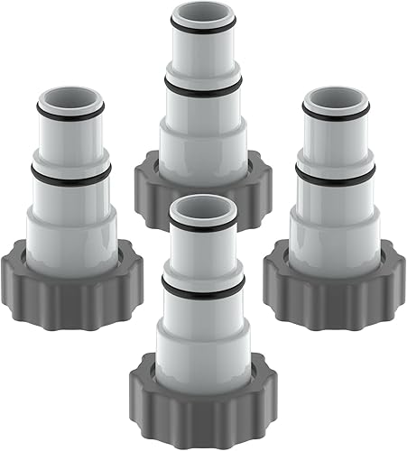 Miniatura 1 de Adaptador de manguera de repuesto A con collar para piscina sobre el suelo, convierte mangueras de 1.5 pulgadas y 1.25 pulgadas para ajuste Intex