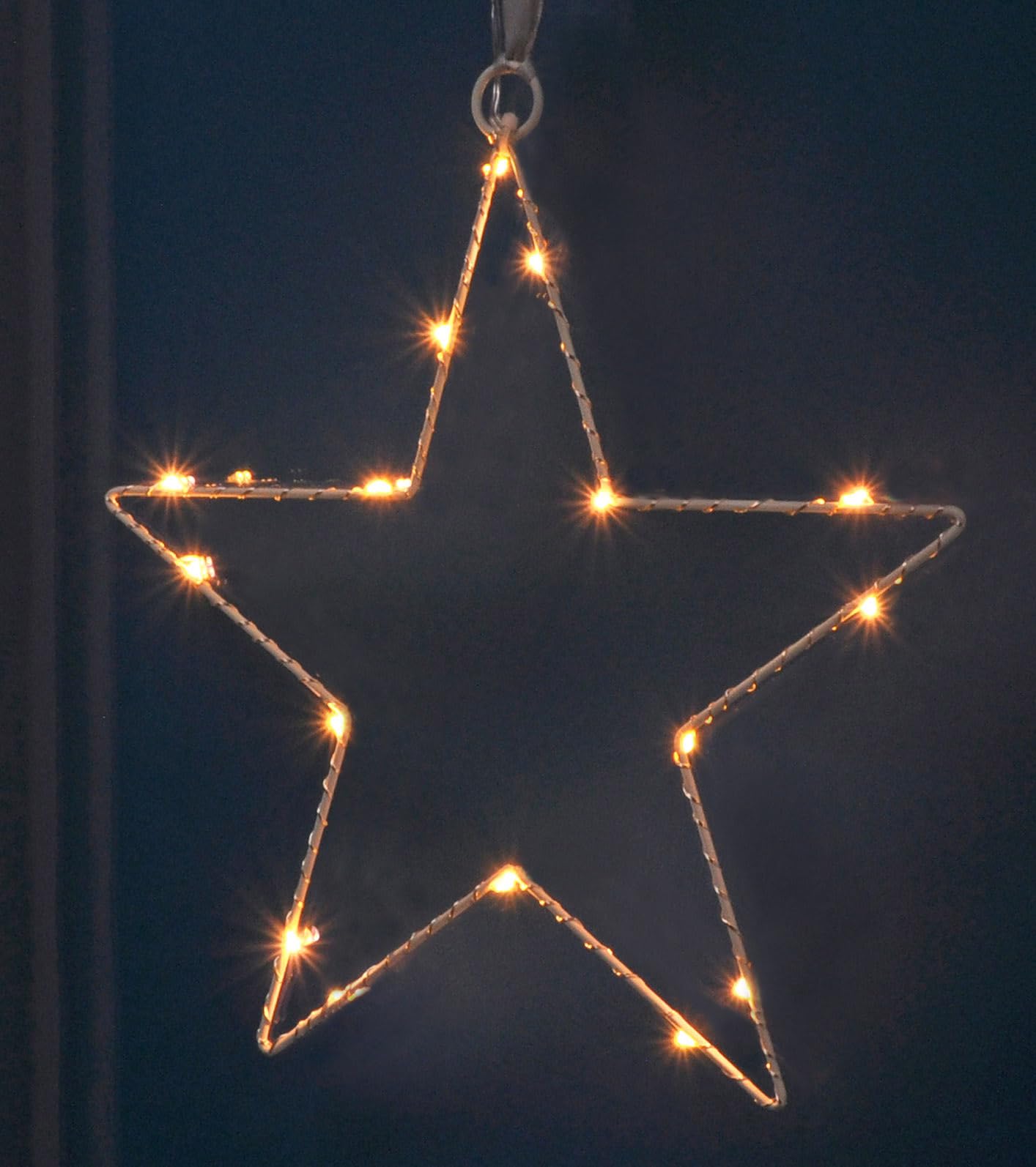 Stella di Natale 3D Luminosa LED, 35 cm Pieghevole con Timer, Illuminata per Interni e Esterni