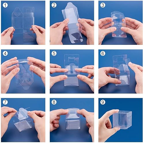 Miniatura 6 de YOZATIA 25 cajas transparentes de 2 x 2 x 2 pulgadas, caja de dulces, cajas de regalo transparentes para bodas, fiestas y baby shower