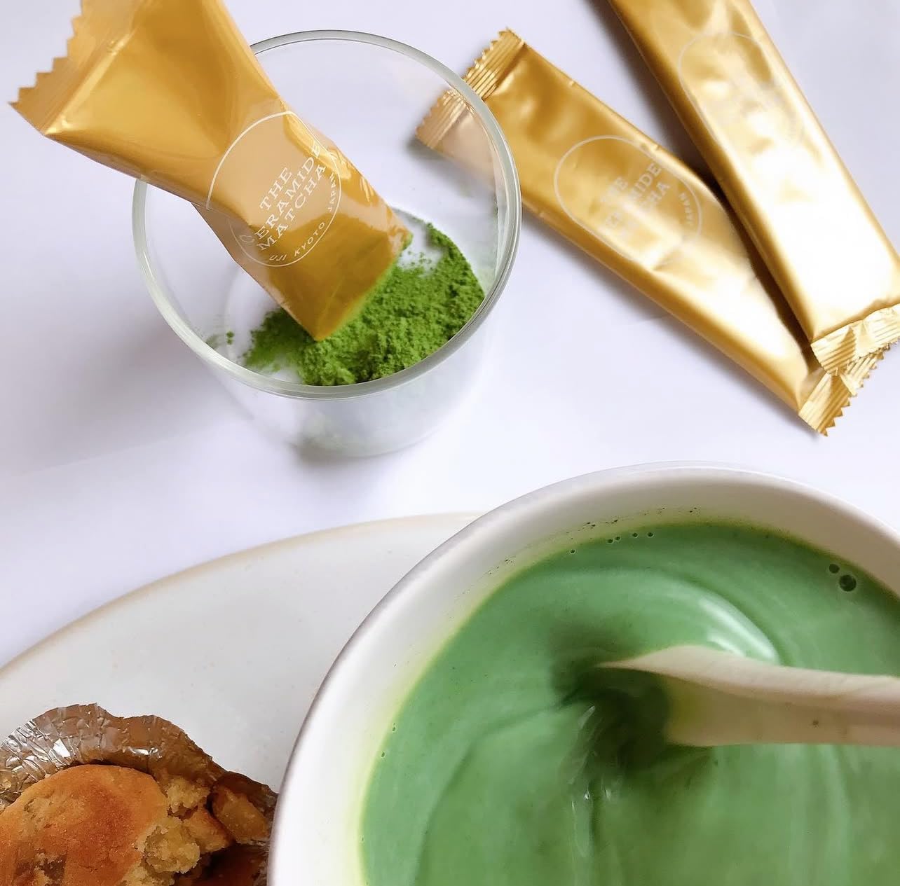THE CERAMIDE MATCHA Hydration Beauty Drink Ceremonial Grade Uji Kyoto Japan One Stick Provides 2gr of Matcha and — view 6