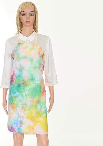 Miniatura 2 de CHICTRY Delantal de pintura de graffiti colorido impermeable para cocinar, hornear, asar a la parrilla, manualidades de bricolaje