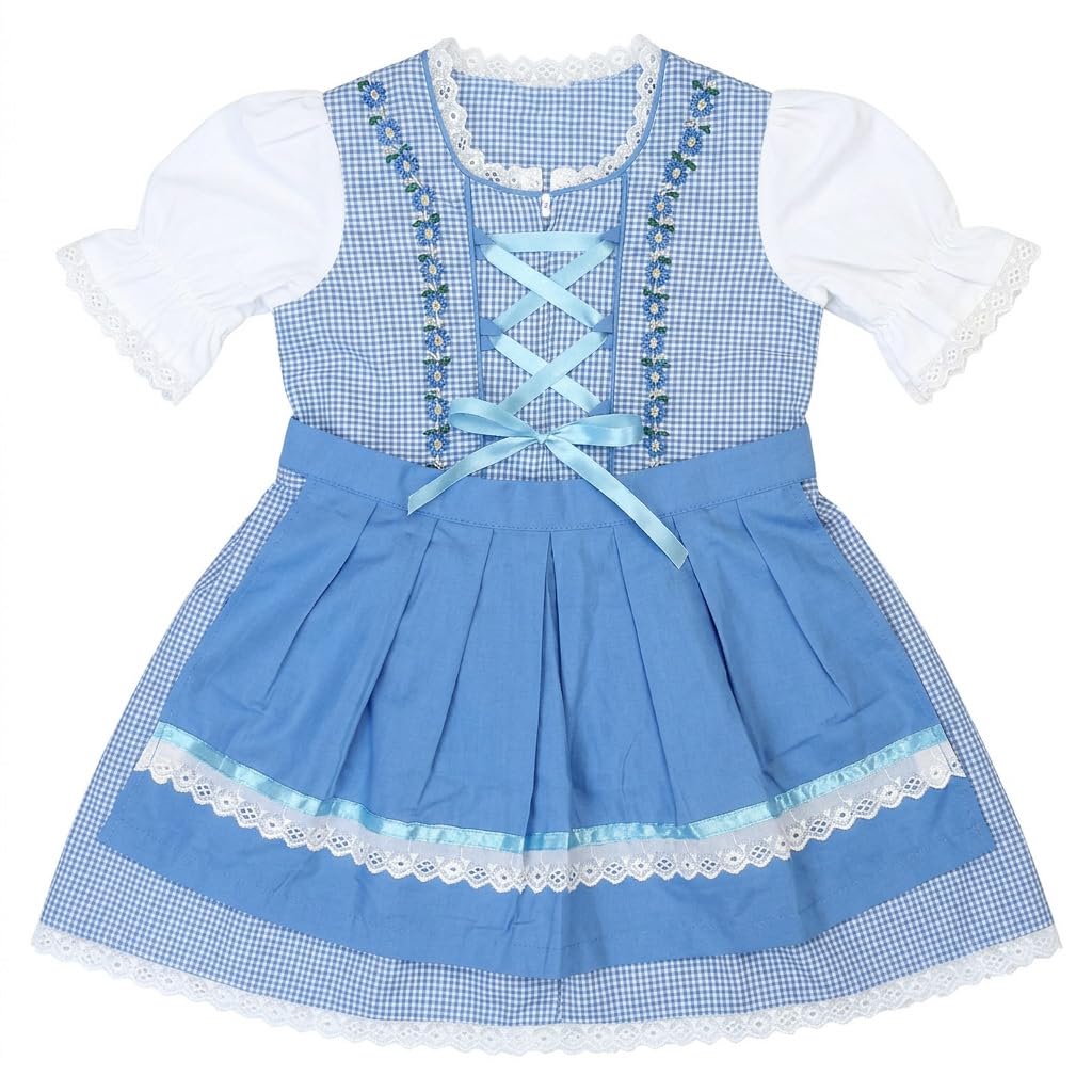 Babydirndl Baby Dirndl Trachtenkleid Sonja Hellblau
