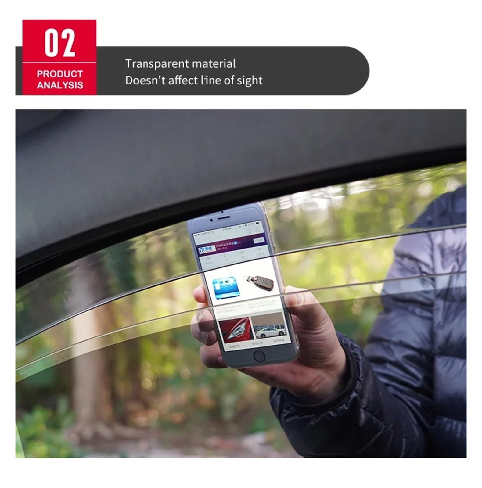 Kfz Outdoor Abdeckplane Für Skoda Für Kodiaq Fenster Visier Wetter Schild Seite Fenster Deflektor Auto Windschutzscheibe Wetter Schild Autoscheiben Sonnenschutz