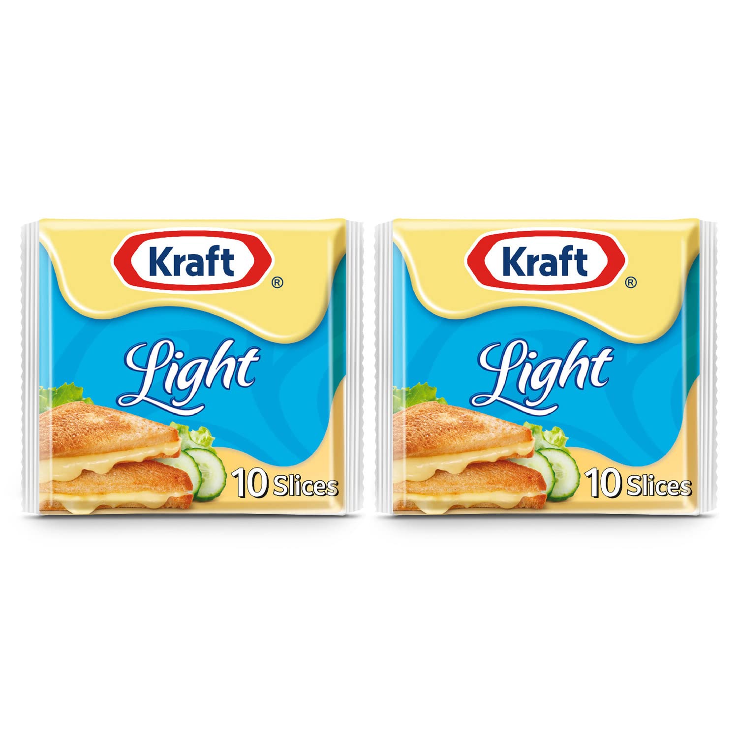 Kraft Cheese Slices Light, 200g x 2pcs