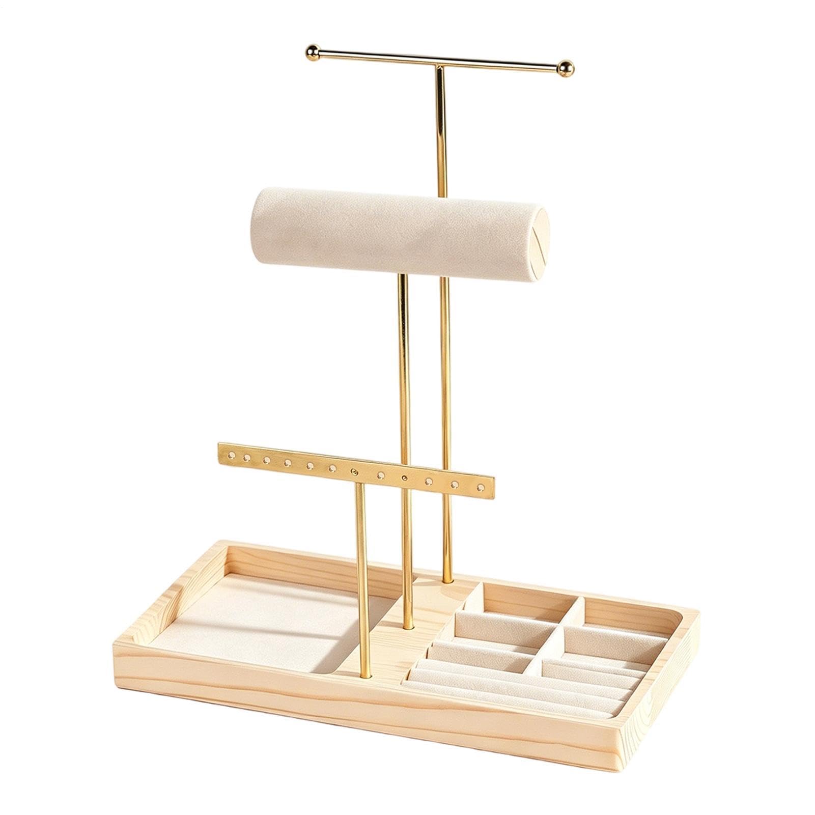 Porte-bijoux organisateur en T à étages pour le rangement de vos montres