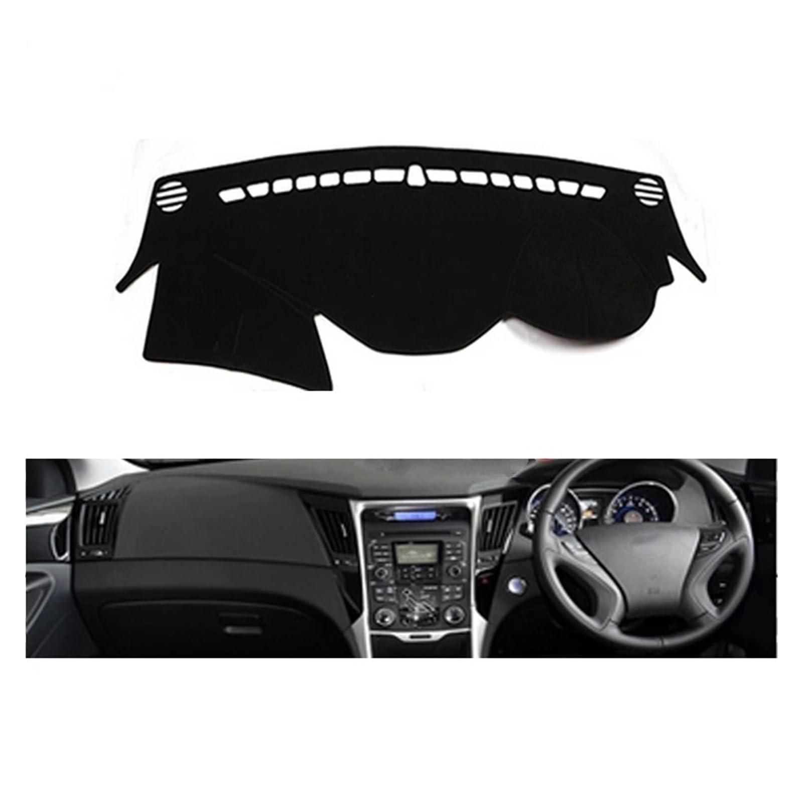 Protector de salpicadero premium para Hyundai Sonata I45 2009-2014 RHD 6