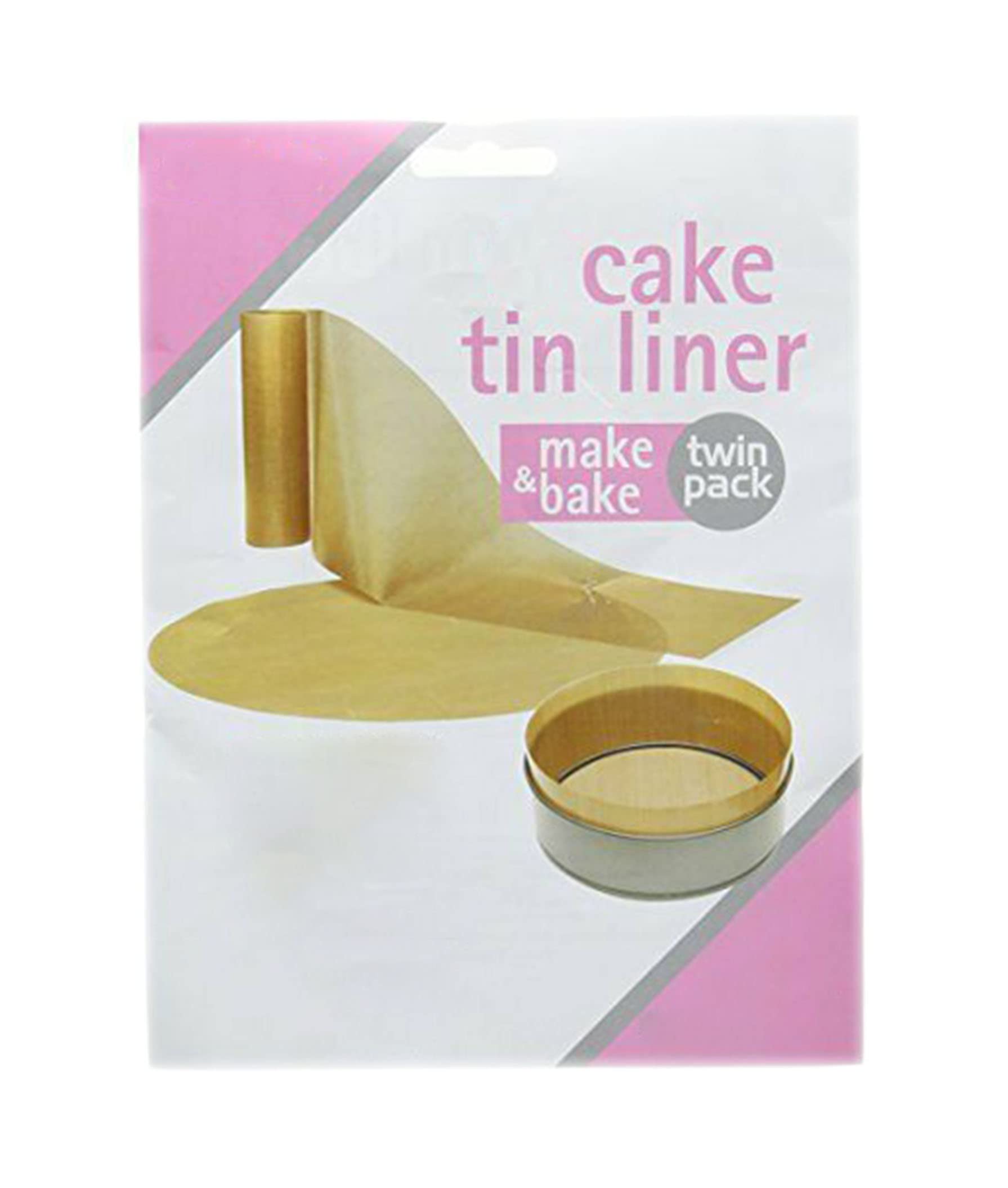 Vsorce4u 9" Twin Pack Loaf Tin Liner Non-Stick Loaf Cake Tin Liner - Reusable Loaf Tin Liner Liners (2 x 9" Circle, 2 x Walls)