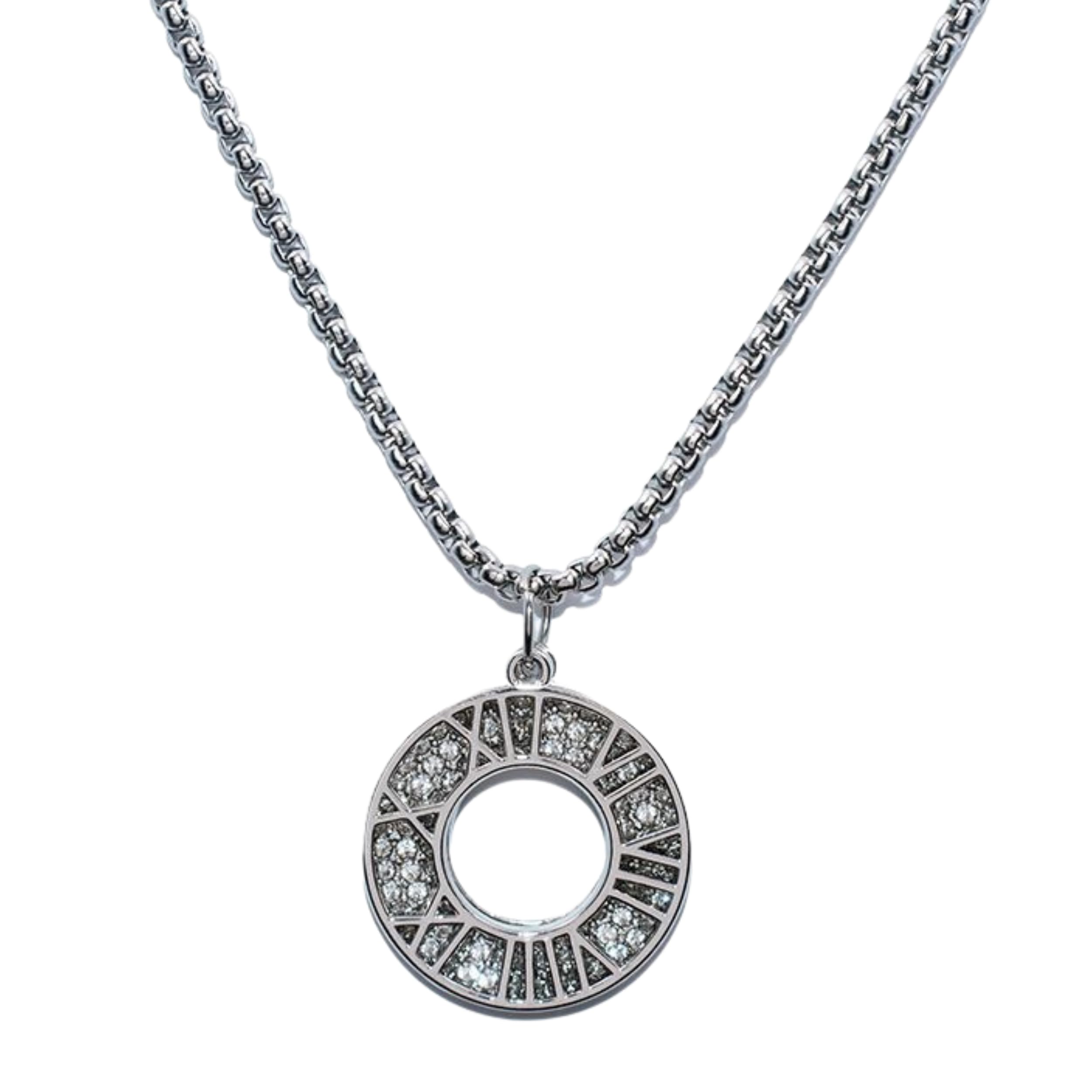 Salty Alpha Time Circle Neck Chain for Men & Boys | Stainless Steel Pendant Locket Necklace | Mens Jewellery | Modern Design | Fany & Stylish Mens Accessories | Diwali, Birthday, Anniversary & Special Occassion Gift | Everyday Wear Aesthetic Jewelry (B0CZJM6R46) Amazon Price History, Amazon Price Tracker